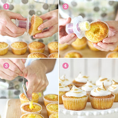 5pcs Cupcake Corer And Filler Reusable Cake Baking Tool