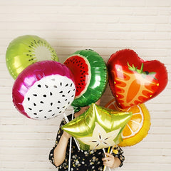 2pcs 18 Fruit Foil Helium Balloons for Summer Parties Birthdays
