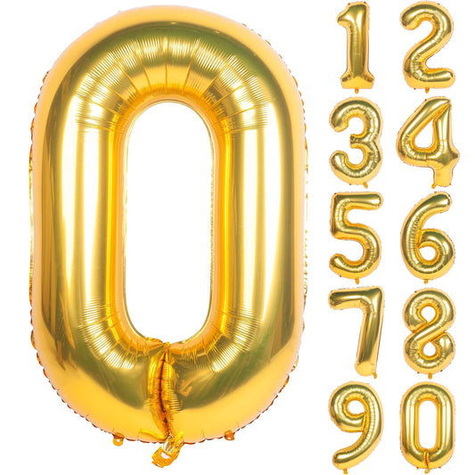 Golden Birthday Number Aluminum Film Balloons 101 6 Cm