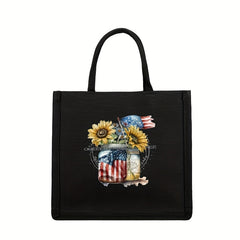 National Flag Sunflower Iron On Patches For Clothing Pillow Bag