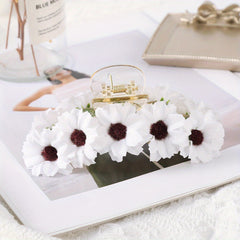 Sunflower Decor Hair Claw Banana Clip Boho Style Headwear