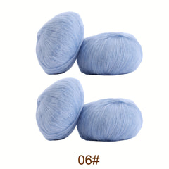 4pcs Mohair Yarn Crochet Knitting Sweater Scarf Shawl 25g pc