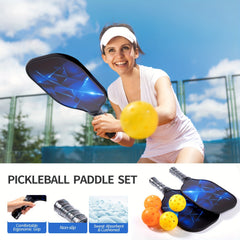 Graphite Glass Fiber Pickleball Racket Set