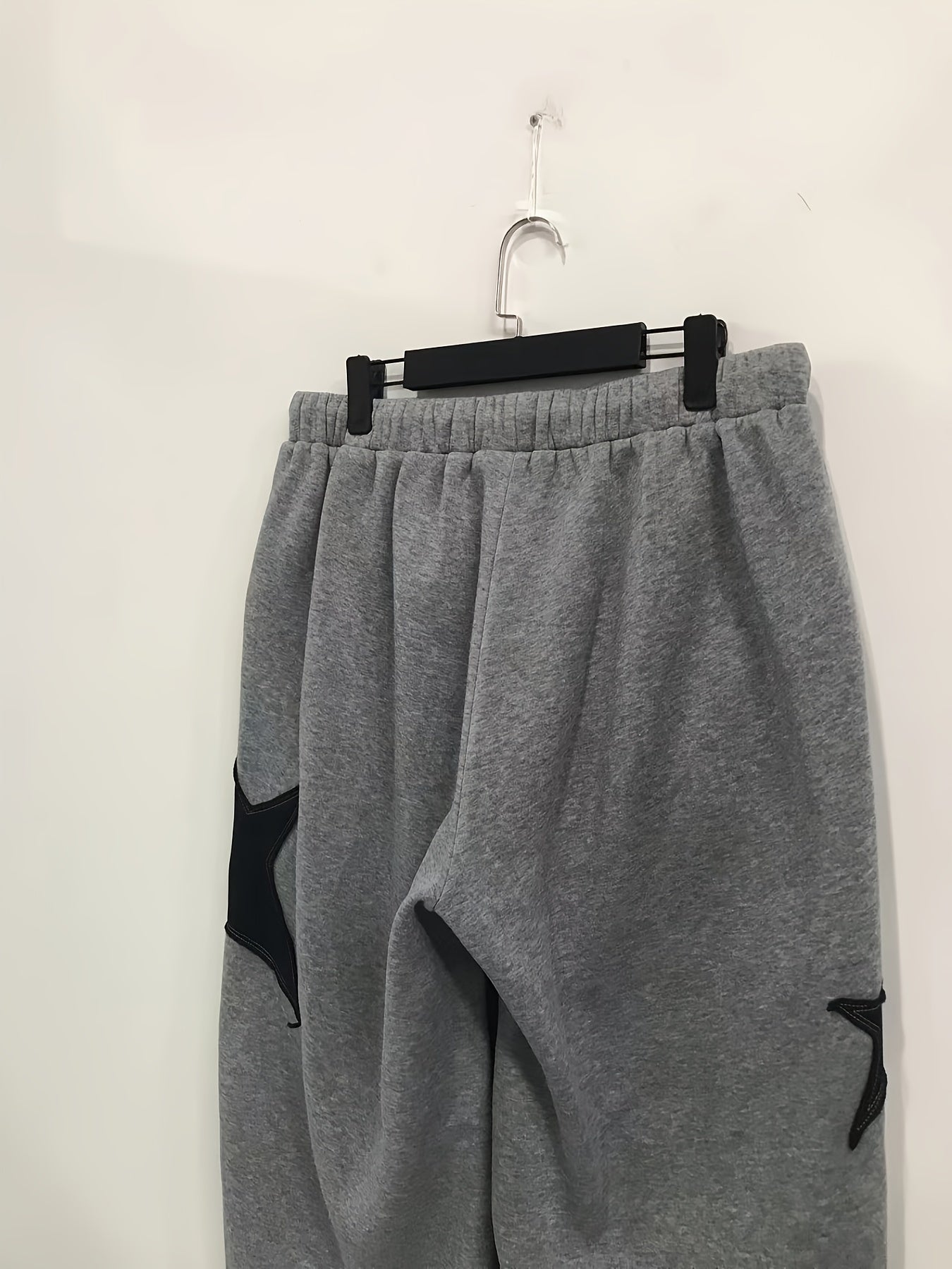  Star Print High Rise Wide Leg Sweatpants