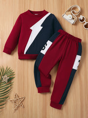 Boys Pullover Sweatshirt & Jogger Pants Set