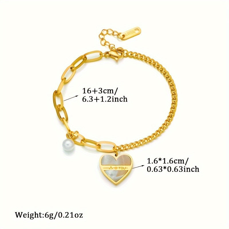 Stylish Stainless Steel Golden Bracelet for Men and Women