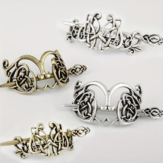Viking Hair Bun Cuff Cage Ponytail Hair Cuff Women Girls Hair Accessories