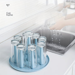 Dust-proof Cup Holder Water Cup Drain Rack Tea Glass Hanging Rack