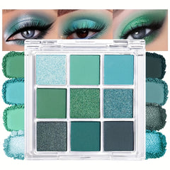 Green Avocado Eyeshadow Palette Vibrant Waterproof Matte And Shimmer Finish