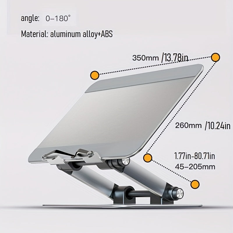 Adjustable Students' Reading Rack Foldable Aluminum Alloy 180 Degree Adjustment