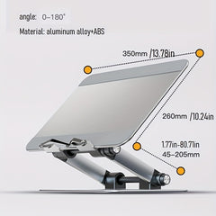 Adjustable Students' Reading Rack Foldable Aluminum Alloy 180 Degree Adjustment