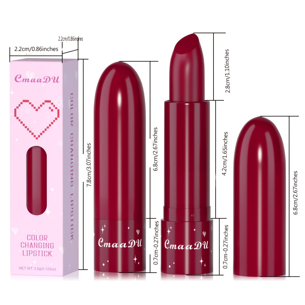 CmaaDu Fruit Flavored Moisturizing Lipstick Long Lasting