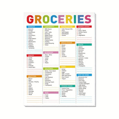 Magnetic Grocery List Pad 52 Sheets 100gsm
