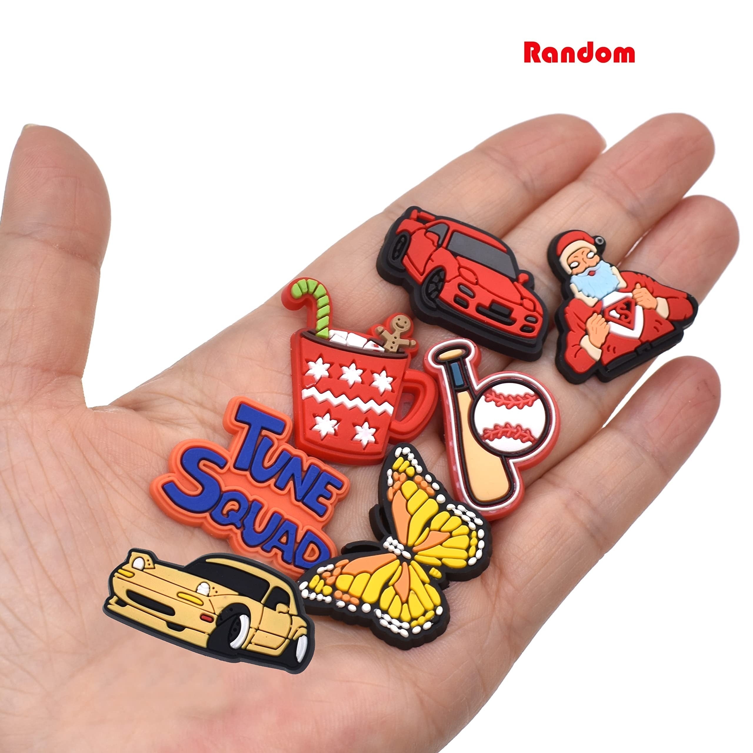 Random Cartoon Shoe Charms For Slides Sandals Shoe Decoration Accessories