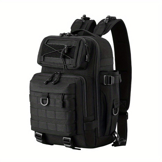 Fishing Tackle Storage Bag with Water Bottle & Rod Holder