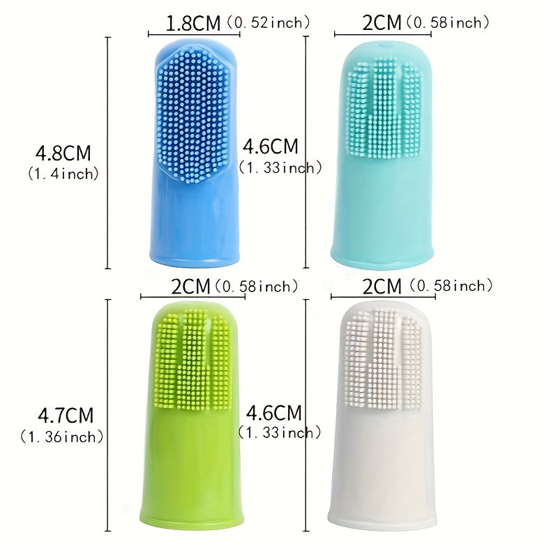 5pcs Dog Toothbrushes Soft Silicone Pet Finger Toothbrush