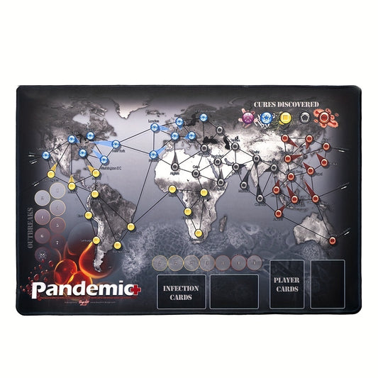 Pandemic Board Game Play Mat Base Game Family Board Game Map Player Mat