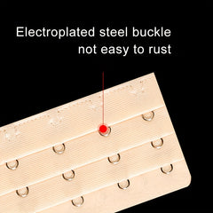3pcs Bra Extension Buckle Set Adjustable 3 Rows 2 Hook Bra Strap Extenders