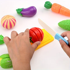 Kitchen Food & Vegetable Cutting Toys Set Pretend Play Kitchen Toys