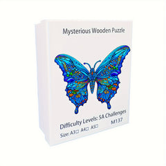 Colorful Butterfly Wooden Jigsaw Puzzles For Adults Kids