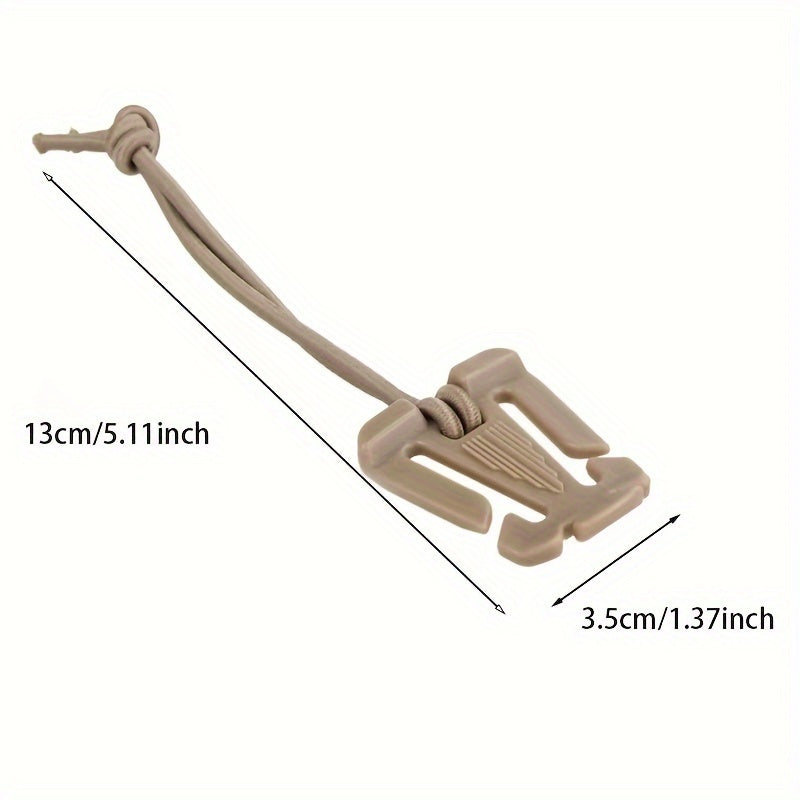 Backpack Buckle Fixed Clip with Nylon Strap for Outdoor Camping