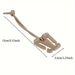 Backpack Buckle Fixed Clip with Nylon Strap for Outdoor Camping