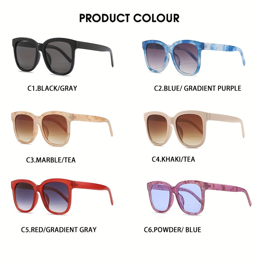 Large Oval Polarized Sunglasses Vintage Women Sunshade Eyeglasses