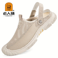 Men's Breathable Mesh Sandals Durable Non Slip Casual Shoes - Outdoor