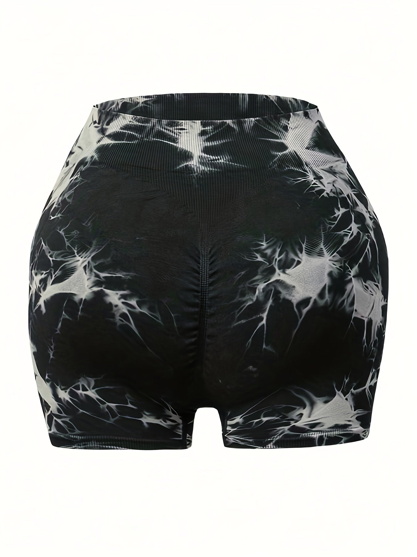 High Waist Tie Dye Yoga Shorts for Women