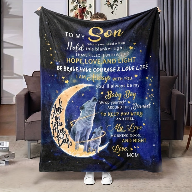 1pc Outdoor Blanket for Son Warm Cozy Soft Throw Blanket
