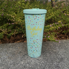 30oz Stainless Steel Vacuum Insulated Cup with Straw