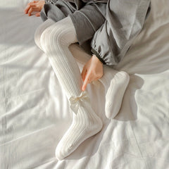 Girls Kids Pantyhose Bow Princess Socks for Spring Autumn