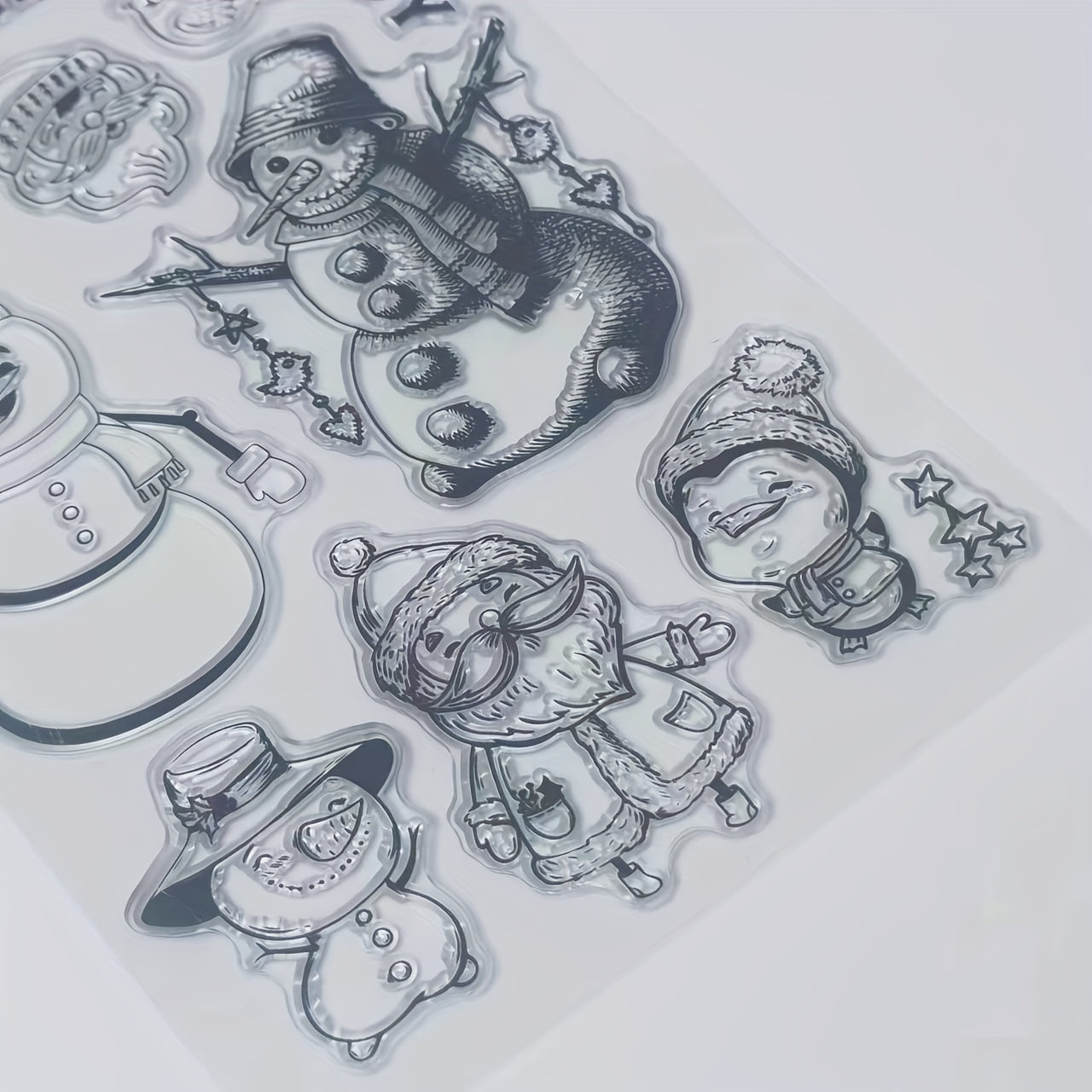 Christmas Series Transparent Stamp Party Supplies