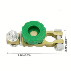Car Truck Boat Vehicle Power Shutoff Disconnect Switch Green Knob Isolator