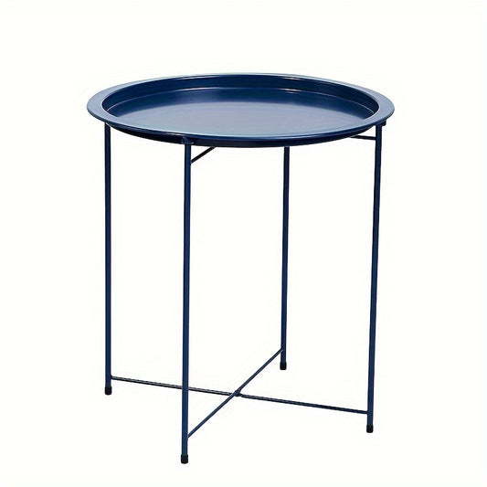 Multifunctional Round Table Mini Foldable Tray Table For Living Room Bedroom