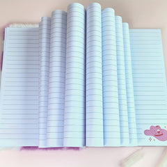 Cow Print Plush Journal Pink Girly Heart High Value Notebook Student Diary