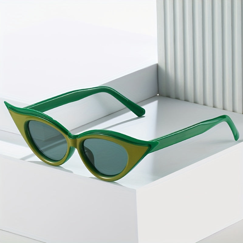 Y2K Cat Eye Sunglasses UV400 Sun Shades Decorative Glasses