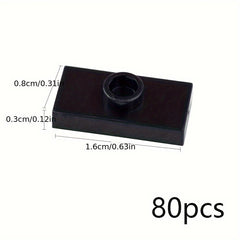 80pcs DIY Thin Brick Assembles Particles Building Blocks Kid Toys