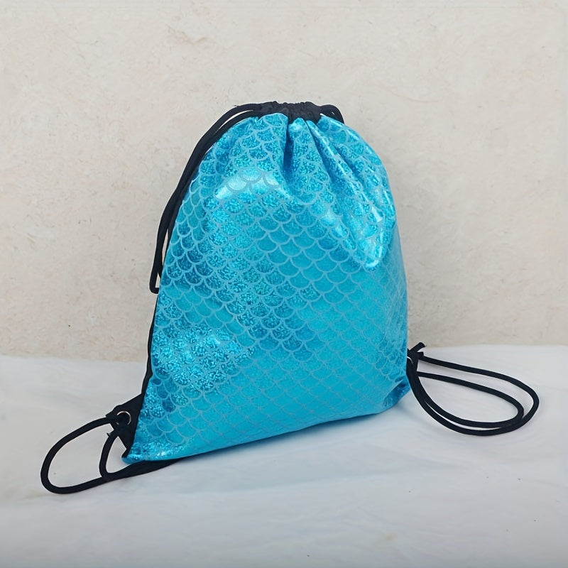 Colorful Print Drawstring Swim Gear Backpack Lightweight Waterproof Swimming Bag