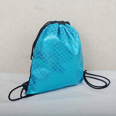 Colorful Print Drawstring Swim Gear Backpack Lightweight Waterproof Swimming Bag