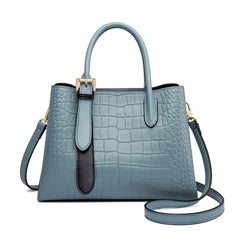 Crocodile Pattern Crossbody Bag Zipper Purse for Work
