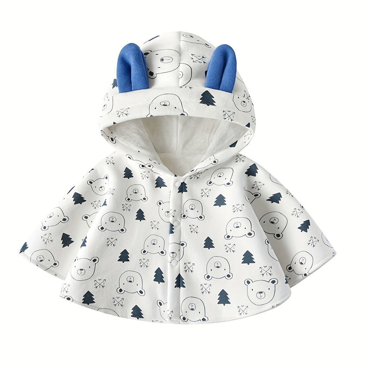 Baby Cloak Cartoon Shape Windproof Fleece Jacket