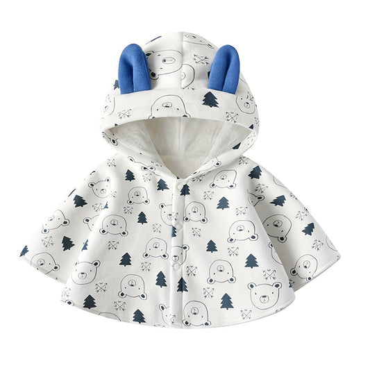 Baby Cloak Cartoon Shape Windproof Fleece Jacket
