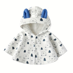 Baby Cloak Cartoon Shape Windproof Fleece Jacket