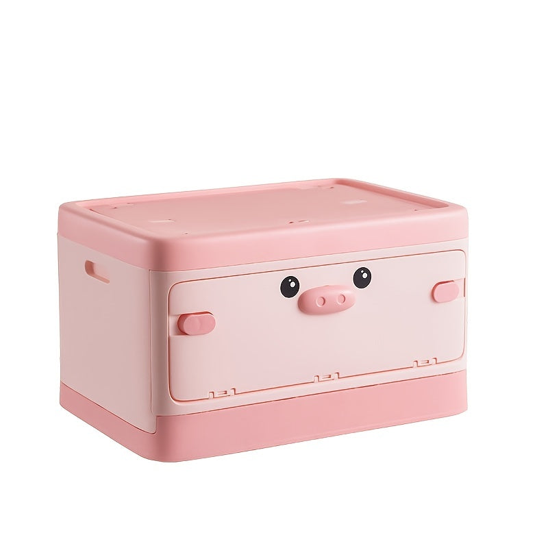 Stackable Toy Storage Box With Lid Collapsible Bin