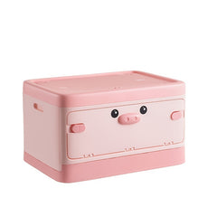Stackable Toy Storage Box With Lid Collapsible Bin