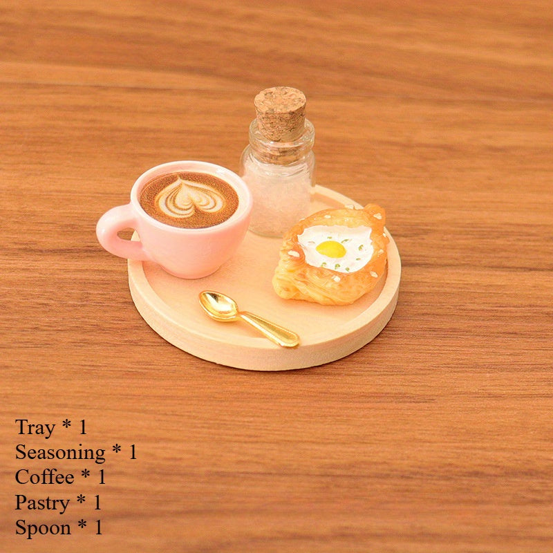Dollhouse Coffee Cake Tea Set with Accessories