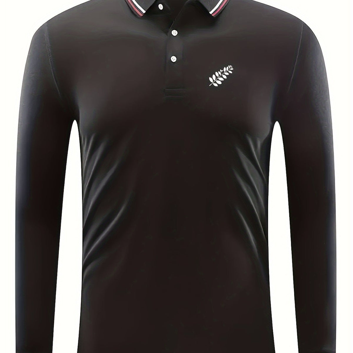 Men's Golf Leaf Print Long Sleeve Shirt
