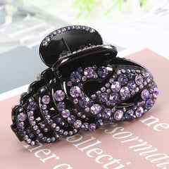 Colorful Rhinestone Oversize Jaw Clip for Thick Hair