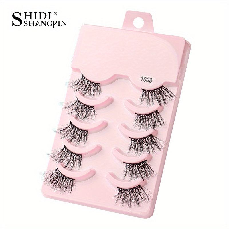 5 Pairs Half False Eyelash Natural Fluffy Cat Eyes Makeup Tool